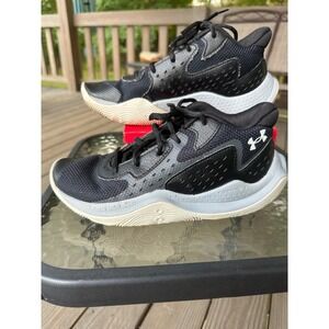 Basketball‎ Shoes Under Armour Kids Jet 23 Black-Jet Gray-White -Basketball 6.5Y